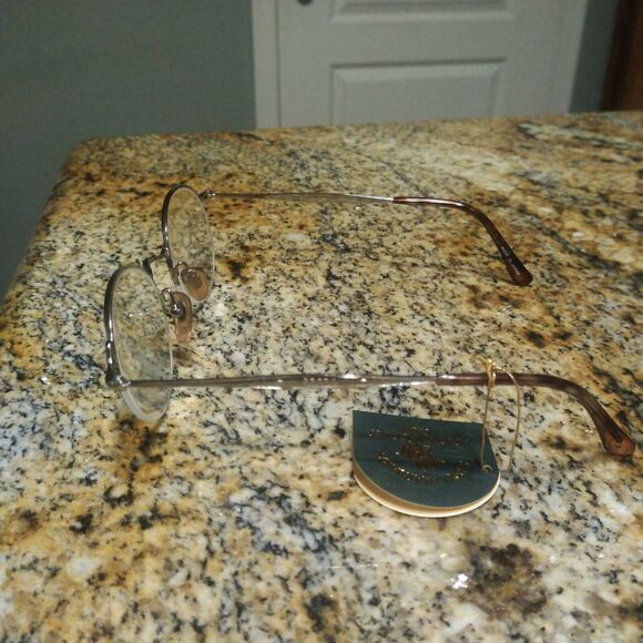 SANTA BARBARA POLO SB109 50 21 140 Gold Half Rim Frames Eyeglasses New - Picture 11 of 11